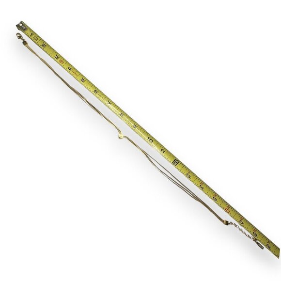 Napier Gold-Tone Multi-Strand Necklace Adjustable Chain Minimalist EUC Vintage - Picture 7 of 9